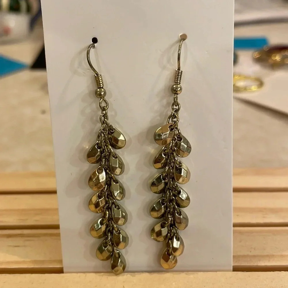 Earrings, Silver Drop Dangle